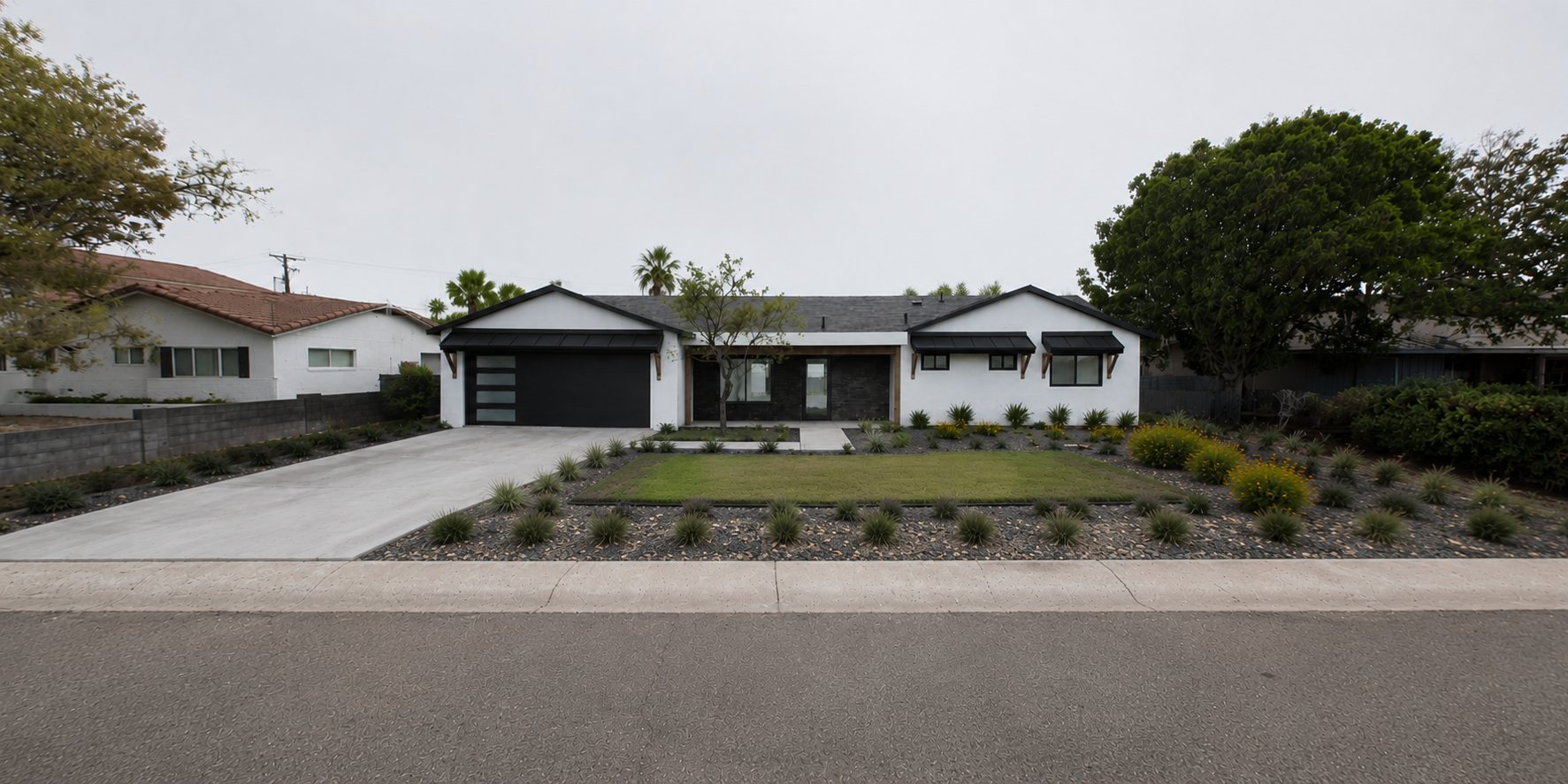 Front exterior facade rendering