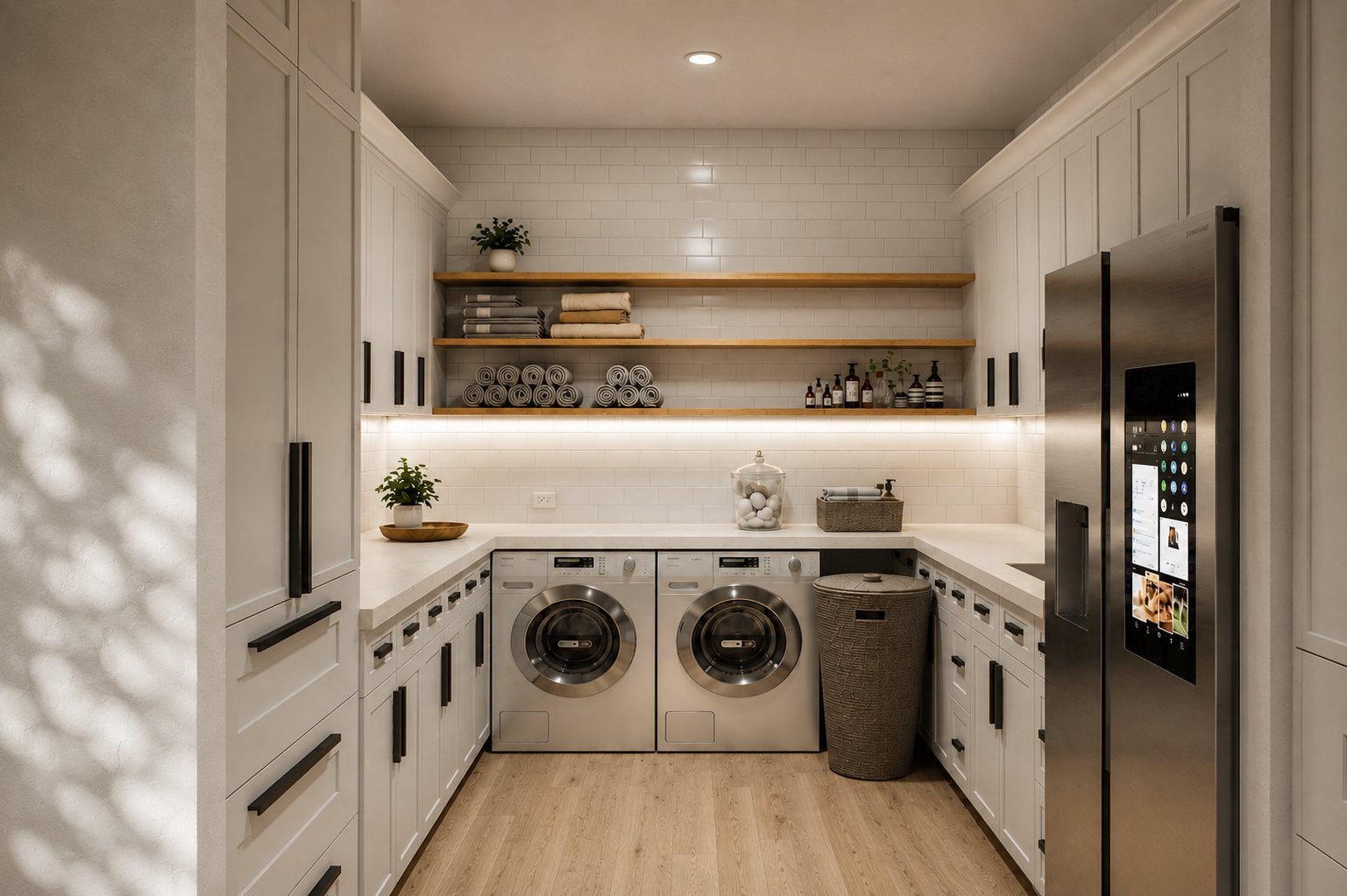 Laundry and mud room rendering